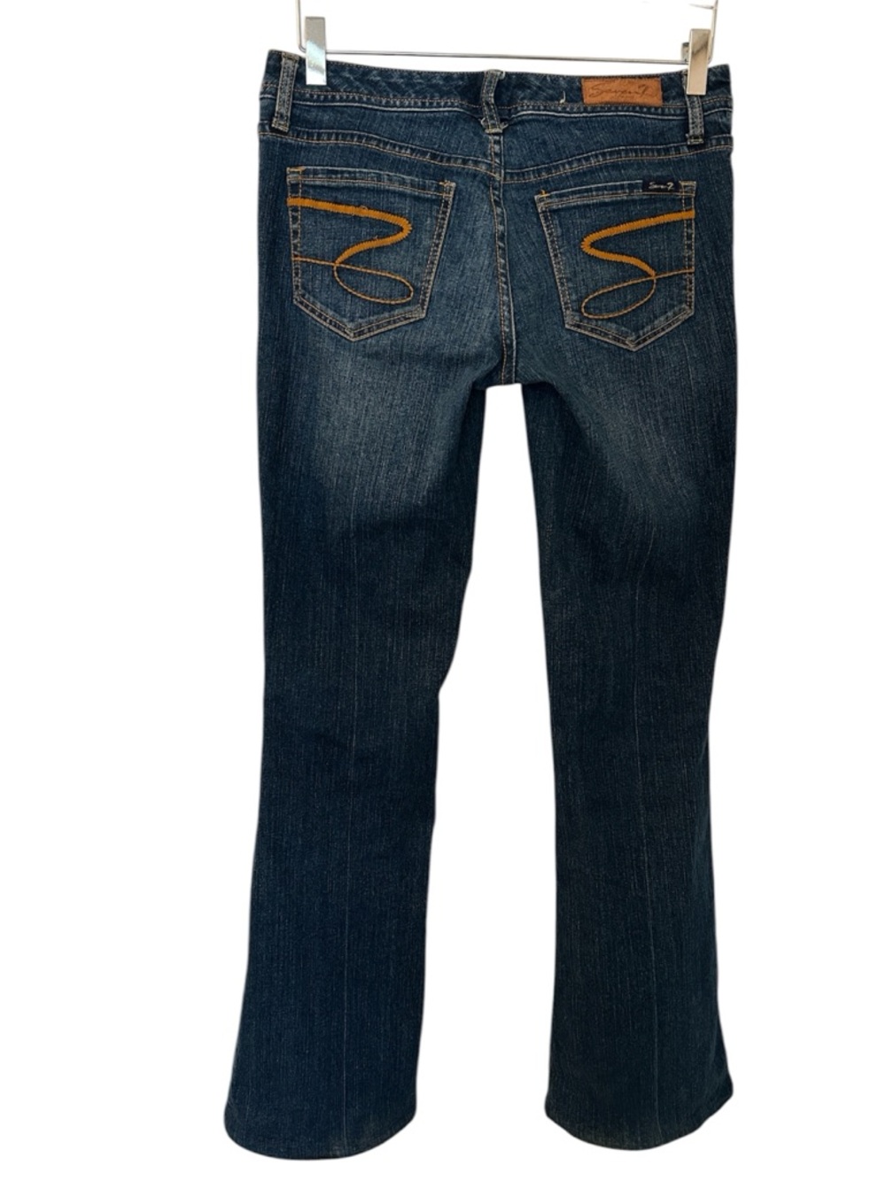 Seven7 Women’s Flare Stretch Denim Blue Jeans Size 30 X 32.5